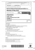 June 2023 Edexcel IGCSE Chemistry 4ch1 / 1c + 2c QP and MS