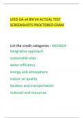 LEED GA v4 RN V4 ACTUAL TEST  SCREENSHOTS PROCTORED EXAM 