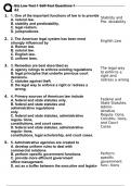 Biz Law Test 1 Self-Test Questions 1 &2 with correct answers.