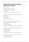 2024 CWEA Collections System Maintenance Grade 3  Questions With 100% Correct Answers!!