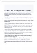 CAOHC Test Questions and Answers 100% correct 