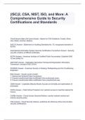 (ISC)2, CSA, NIST, ISO, and More: A Comprehensive Guide to Security Certifications and Standards