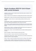 Saylor Academy SOC101 Unit 4 Exam with correct Answers 100%