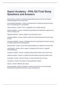 Saylor Academy - PHIL102 Final Study Questions and Answers - Graded A