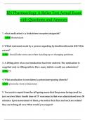 RN Pharmacology A Relias Test Actual Exam Questions and Answers (2024 / 2025) (Verified Answers)