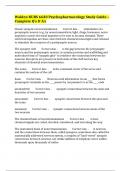 Walden NURS 6630 Psychopharmacology Study Guide – Complete Q’s & A’s