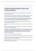 Cadence Administration Exam with correct Answers 2024 - Graded A