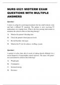 NURS 6521 MIDTERM EXAM QUESTIONS WITH MULTIPLE ANSWERS