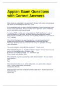Appian Exam Questions with Correct Answers