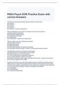 PAEA Psych EOR Practice Exam with correct Answers 2024