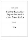 (UF) NUR 4636C CLINICAL REASONING