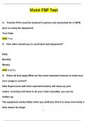 Vivint FSP Test (BUNDLED TOGETHER) VIVINT SHP PRACTICE EXAM 130Q  Vivint Smart Home Pro Final Exam 2024 Questions with 100% Correct Answers | Verified | Latest Update