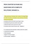PEDS CHAPTER 28 EXAM 2024  QUESTIONS WITH COMPLETE  SOLUTIONS GRADED A+
