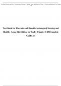 Test Bank Ebersole and Hess‘ Gerontological Nursing & Healthy Aging 6th Edition by Theris A. Touhy, and Kathleen F Jet Chapter 1-28.
