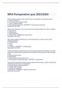 NIFA Perioperative quiz 2023//2024