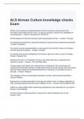 ALS Airman Culture knowledge checks Exam 2024 Questions ad Answers 