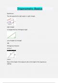 Trigonometry Basics Questions and answers latest update 