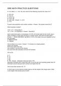 GRE MATH PRACTICE QUESTIONS