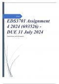 EDS3701 Assignment 4 2024 (693526) - DUE 31 July 2024