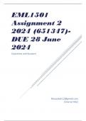 EML1501 Assignment 2 2024 (651347)- DUE 28 June 2024