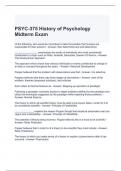 PSYC-375 History of Psychology Midterm Exam with 100% correct Answers 2024