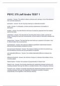 PSYC 375 Jeff Andre TEST 1 QUESTIONS AND ANSWERS