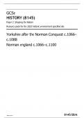 AQA gcse history (8145) paper 2 shaping the nation resource pack for the 2023 historic environment specified site yorkshire after the norman conquest c.1066 – c.1088 norman england c.1066 –c.1100