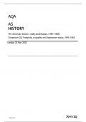 AQA as history the american dream: reality and illusion, 1945–1980 component 2q prosperity, inequality and superpower status, 1945–1963 tuesday 23 may 2023