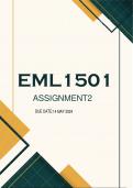 EML1501 Assignment 1 Due 26 April  2024