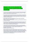 Module 4.06 STATE BOARDS OF NURSING EXAM QUESTIONS AND ANSWERS 2024