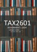 TAX2601 Assignment 3 2024