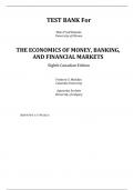 Test Bank For Economics of Money, Banking, and Financial Markets, The, Canadian Edition, 8th Edition by Frederic S Mishkin, Apostolos Serletis Chapter 1-26