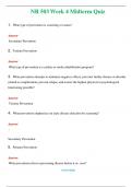 NR 503 Week 4 Midterm Quiz  (Latest 2024 / 2025) Questions & Answers with rationales