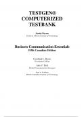 Test Bank For Business Communication Essentials, 5th Edition by Courtland L. Bovee, John V. Thill, Jean A. Scribner Chapter 1-14