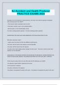 NJ Accident and Health Producer PRACTICE EXAMS 2024