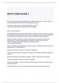 HDFS 2280 EXAM 1 QUESTIONS AND ANSWERS 