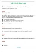 NR 511 All Quiz_exam   (Latest 2024 / 2025) Questions & Answers with rationales - Chamberlain