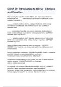 OSHA 30: Introduction to OSHA - Citations and Penalties