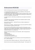 Enforcement RCDCSS Exam Questions and Answers 2024( A+ GRADED 100% VERIFIED).