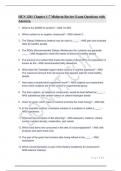 HUN 1201 Chapter 1-7 Midterm Review Exam Questions with Answers..