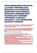 NEW GENERATION CPH EXAM 2 LATEST VERSIONS AND PRACTICE 2024 COMPLETE QUESTIONS AND CORRECT DETAILED ANSWERS WITH RATIONALES (VERIFIED ANSWERS) |ALREADY GRADED A+ 100% HIGHSCORE RATED BY EXPERTS