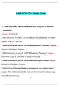 IHOP SOP FOH Study Guide Questions with Complete Solutions