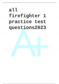 all firefighter 1 practice test questions2023