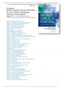 Test bank for Medical-Surgical Nursing 10th Edition  By Lewis, Bucher, Heitkemper,  Harding, Kwong, Roberts  Author: Sharon L. Lewis, Linda Bucher, Margaret M. Heitkemper, Mariann M. Harding, Jeffrey Kwong, Dottie Roberts