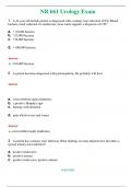 NR 661 Urology Exam (Latest 2024 / 2025) Questions & Answers with rationales