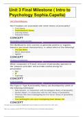 Unit 3 Final Milestone ( Intro to Psychology Sophia.Capella)