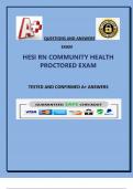 HESI RN COMMUNITY HEALTH PROCTORED EXAM