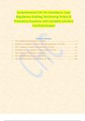 Comprehensive CHC On Compliance, Laws Regulations Auditing, Monitoring, Polices & Procedures Questions with complete solutions |Verified Answers