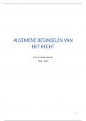 Samenvatting -  Algemene beginselen van het recht (15/20)