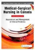  Lewis's Medical Surgical Nursing in Canada 4th Edition by Jane Tyerman, Shelley Cobbett-Test Bank